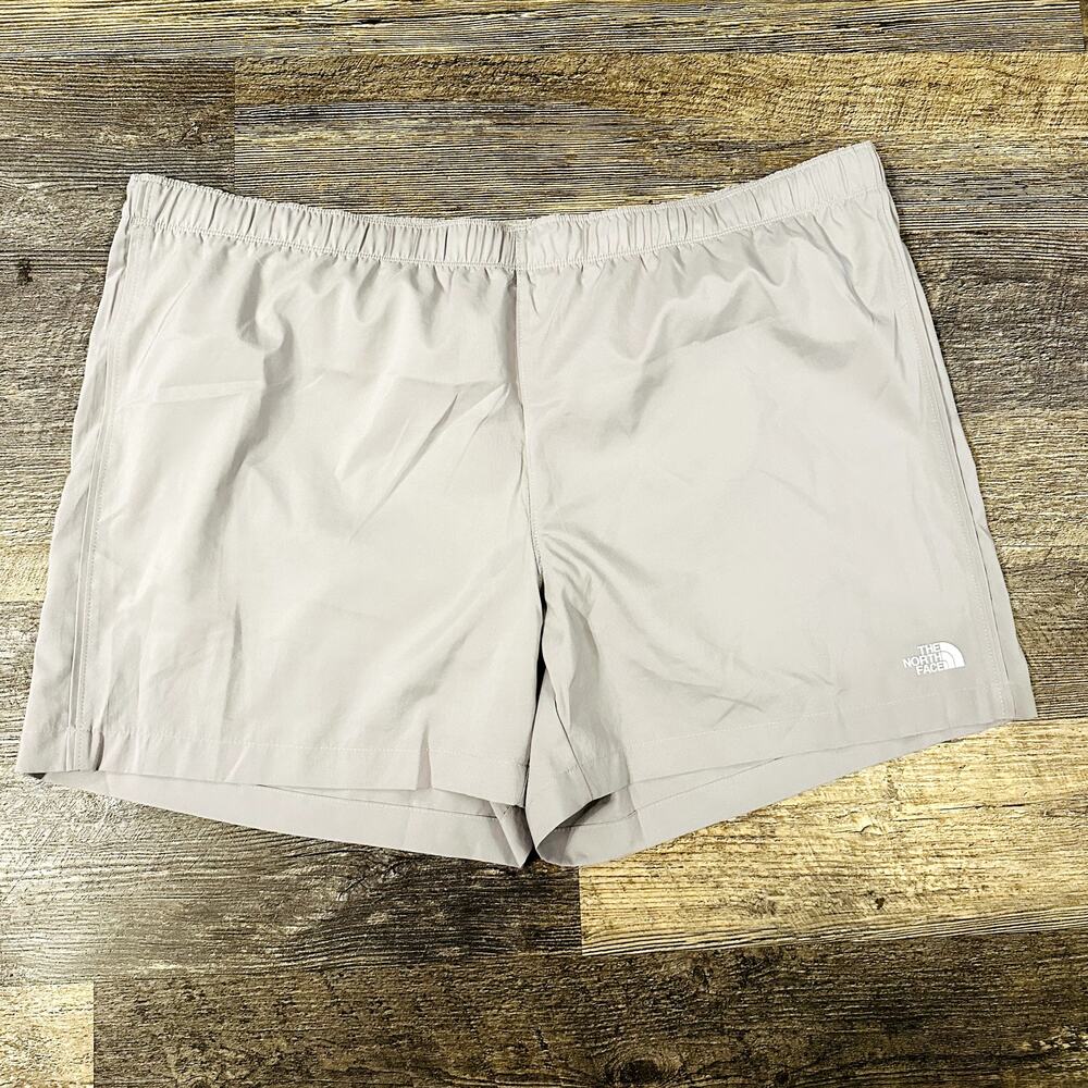 The North Face Men's Gray Solid Outdoor Elastic Waist Wander Shorts Size XXL NWT